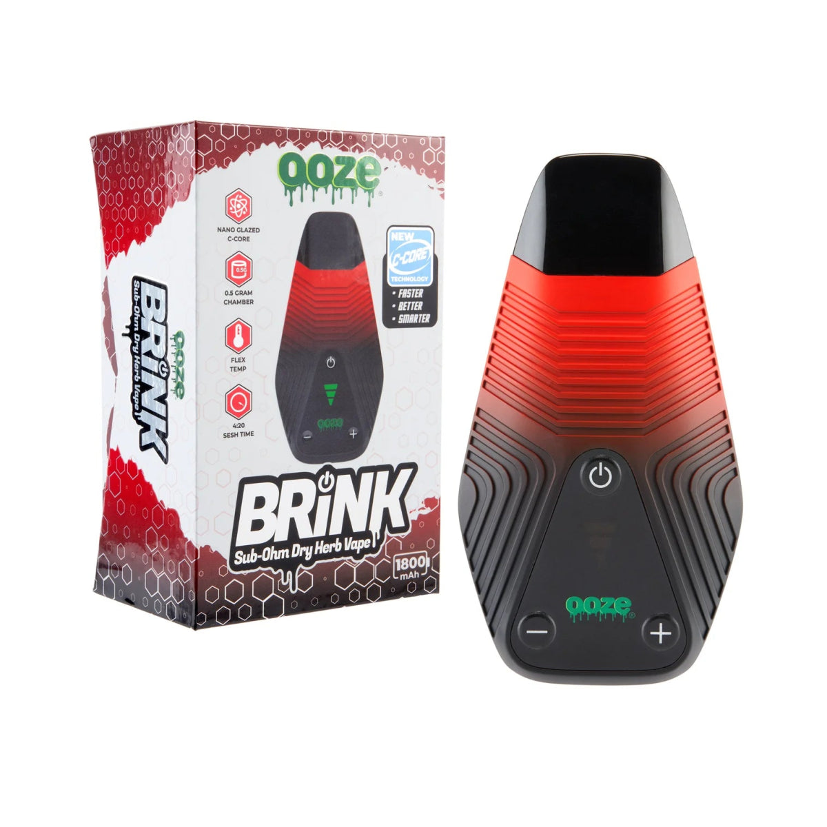 Ooze Brink – 1800 mAh Dry Herb Vaporizer - Sinz's LLC